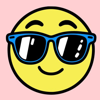 emoji with sunglasses