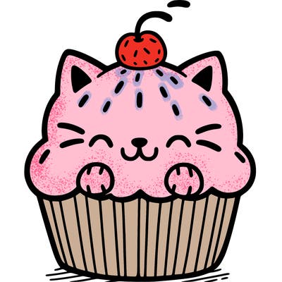 cat cupcake