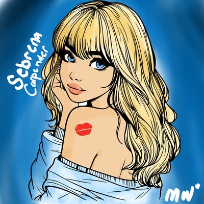 realistic girl with bangs looking over her shoulder