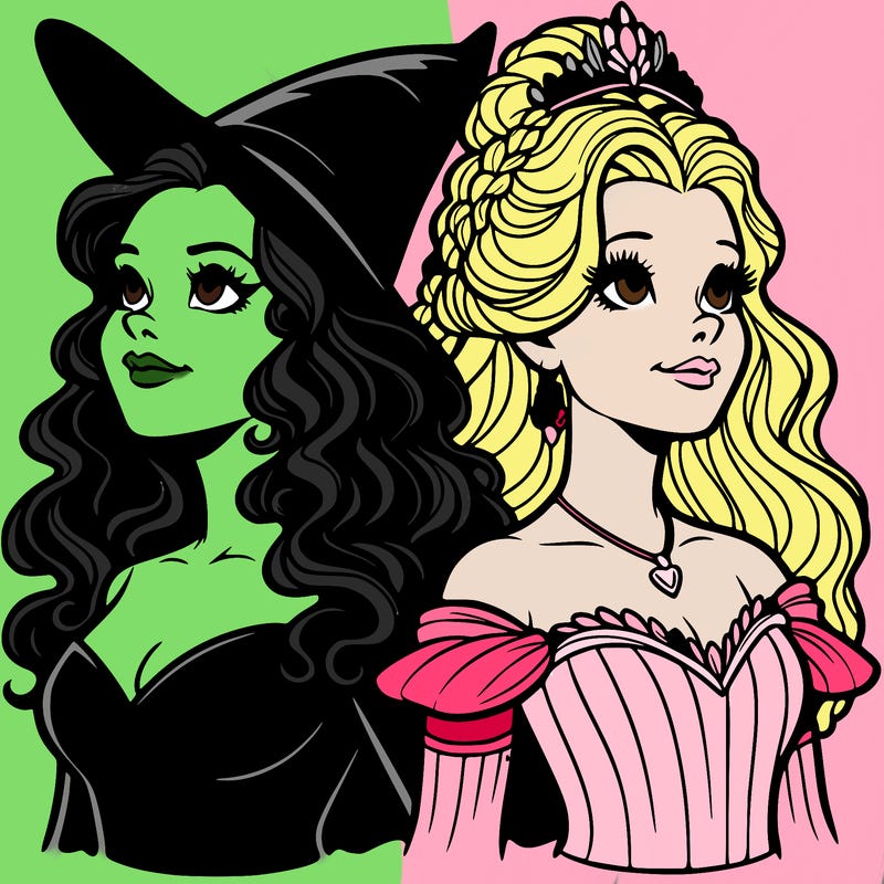 'elphaba and glinda (realistic)