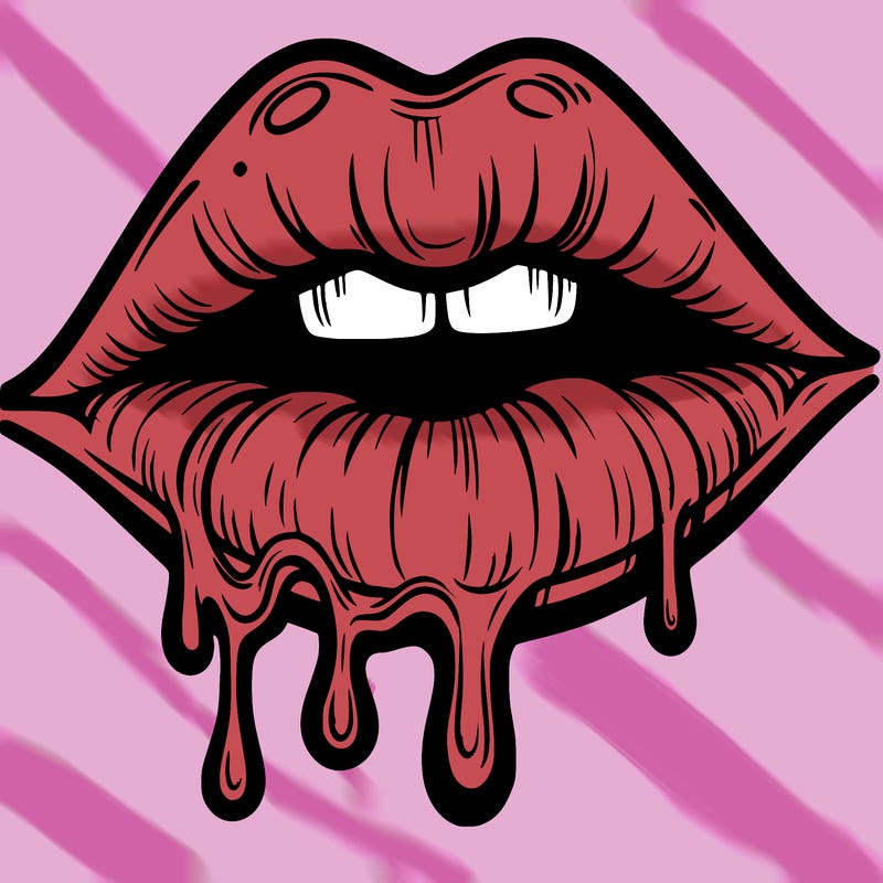 lips that look realistic and drip