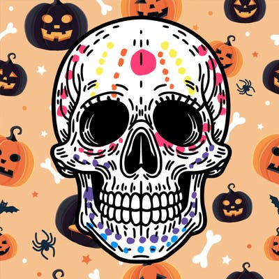 skeleton skull