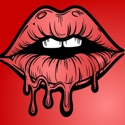 lips that look realistic and drip