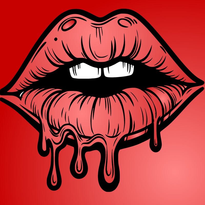 lips that look realistic and drip