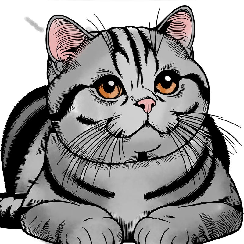 realistic british shorthair cat