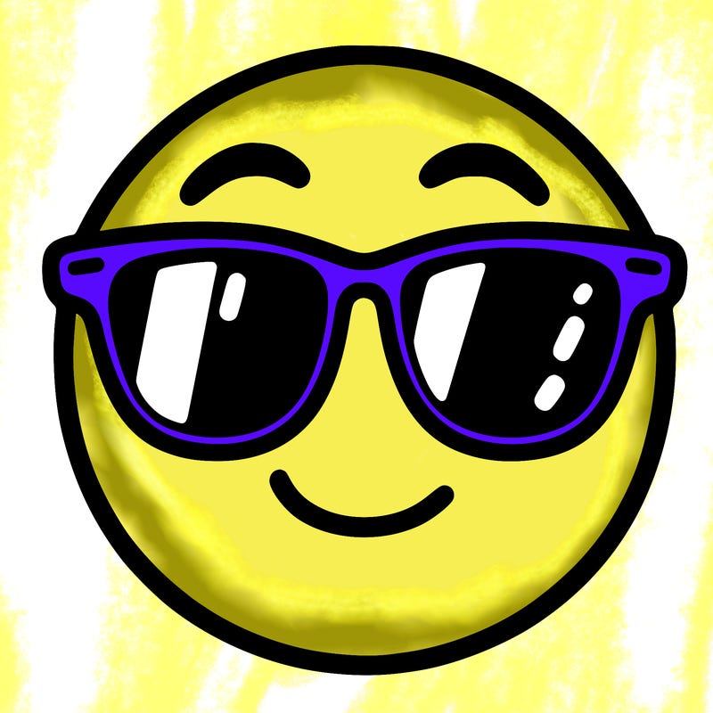 emoji with sunglasses