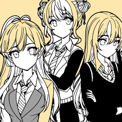 anime girls teenagers