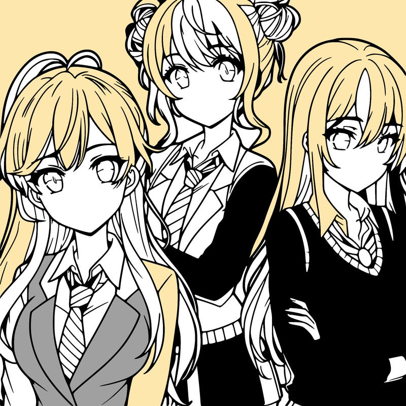 anime girls teenagers