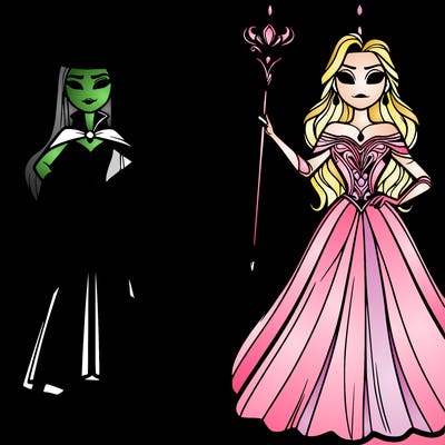 elphaba and glinda