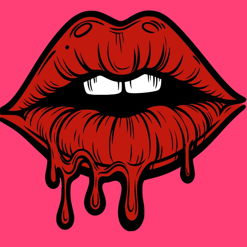 lips that look realistic and drip