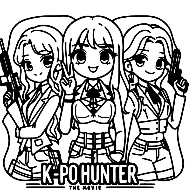 kpop hunter the movie with girls