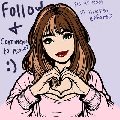 realistic girl making a heart with her hands🫶