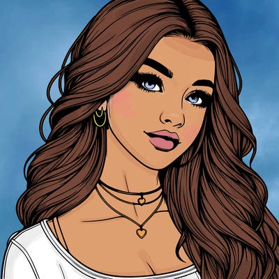 detailed realistic girl