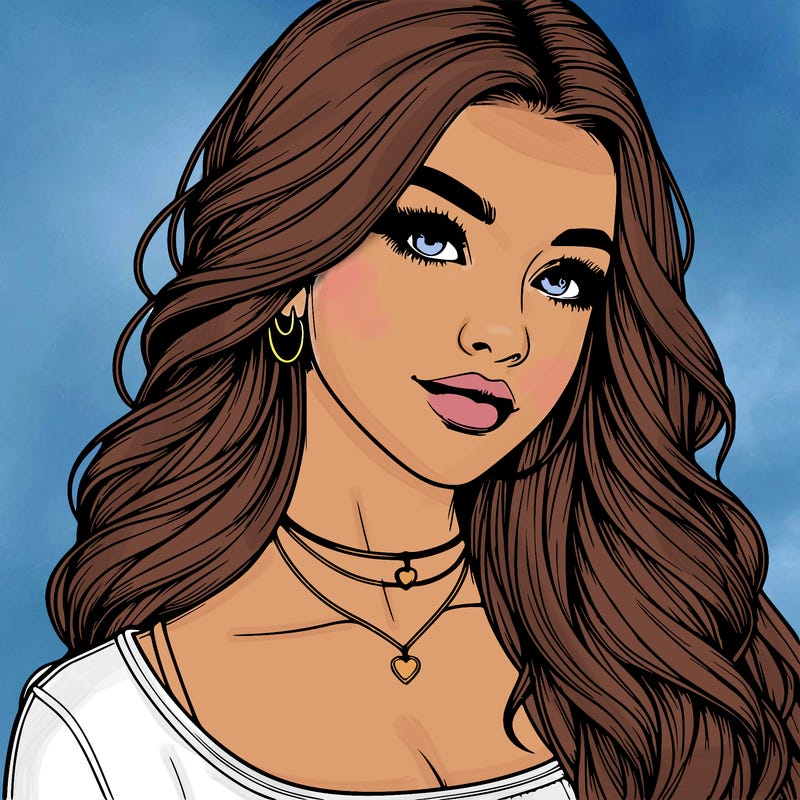 detailed realistic girl