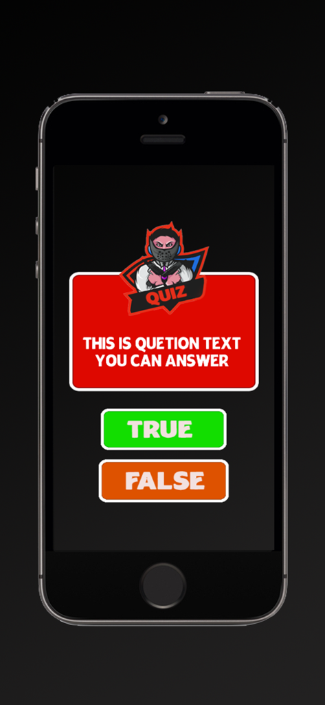 A trivia quiz screen in the app showing a true or false question for PUBG fans.