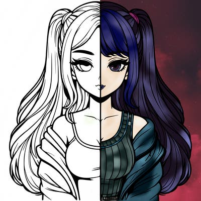 realistic girl split