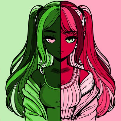 realistic girl split