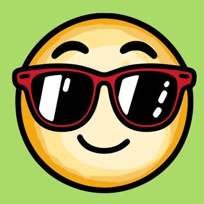 emoji with sunglasses