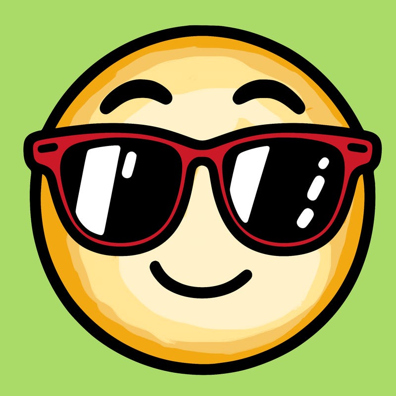 emoji with sunglasses