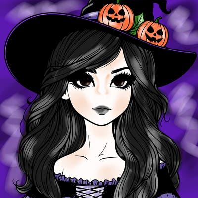 halloween realistic girl
