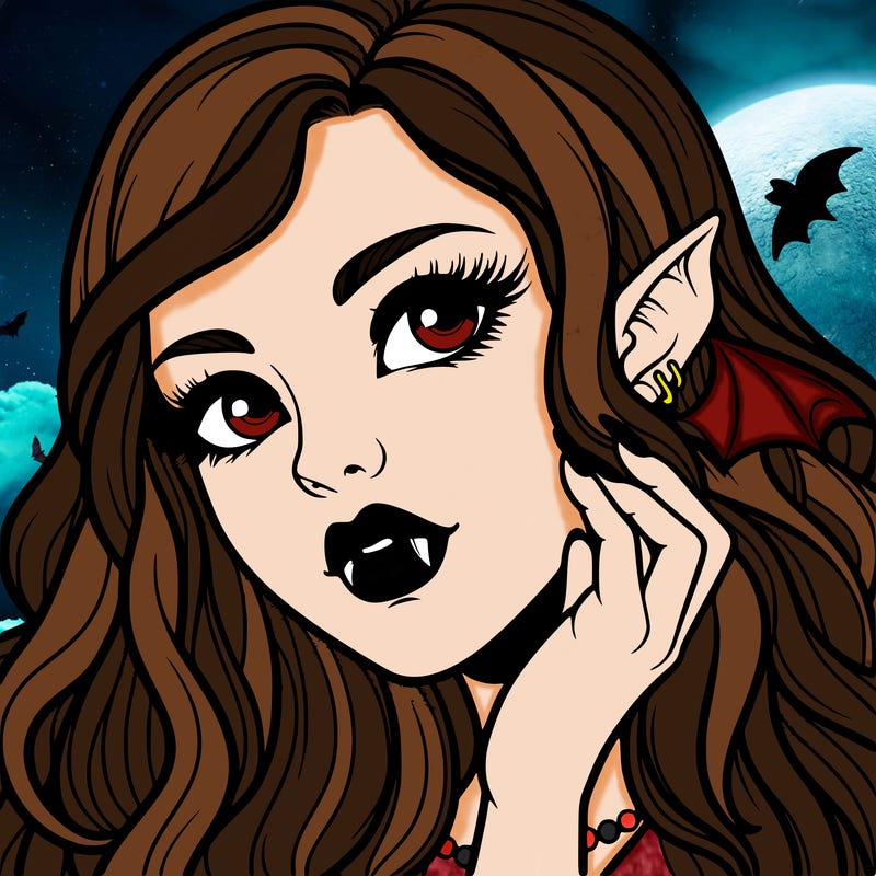 beautiful female vampire