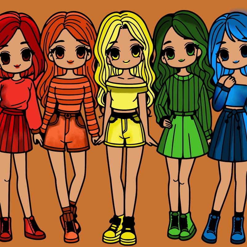 5 girls