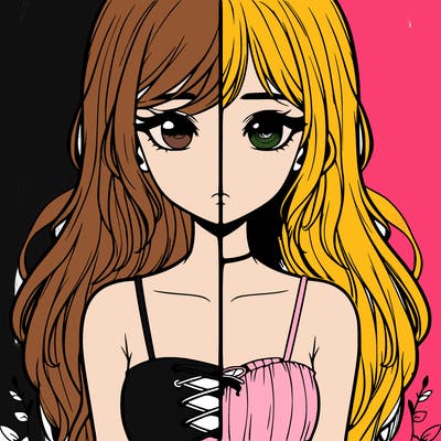 a realistic girl split