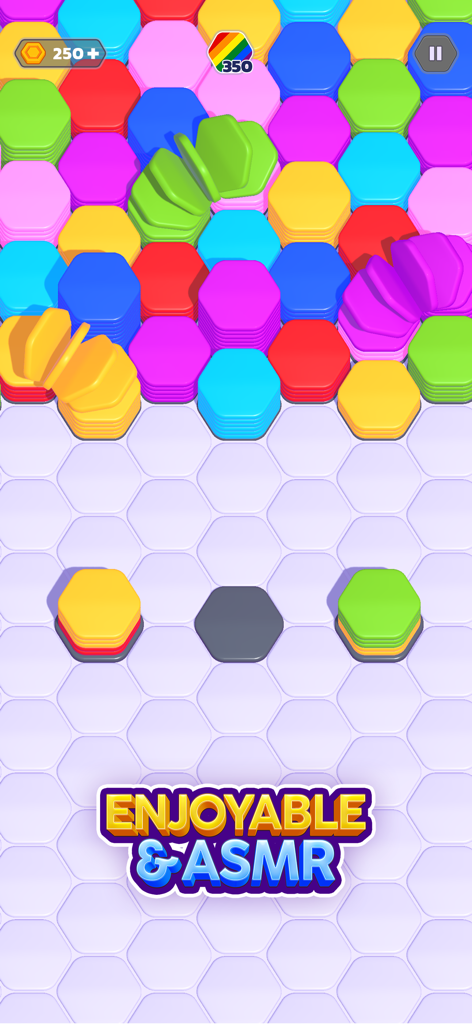 Hexa Sort Color Slide Puzzle | Satisfying Color Sort & Merge