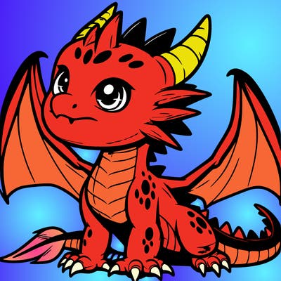 fierce baby night dragon