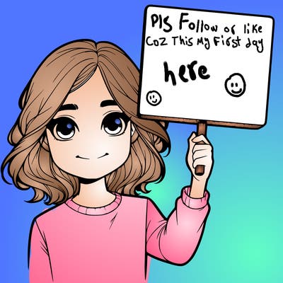 realistic girl holding up a sign