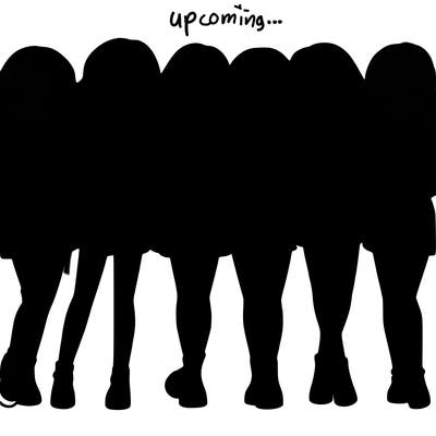 a group of girls realistic