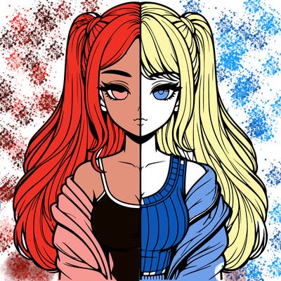 realistic girl split