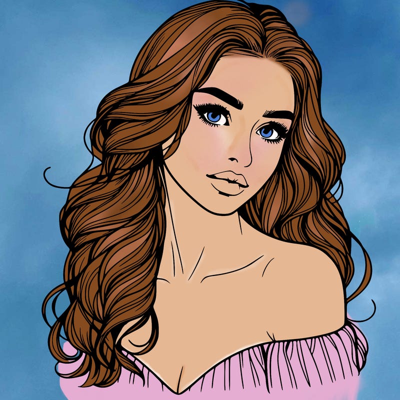 beautiful realistic girl