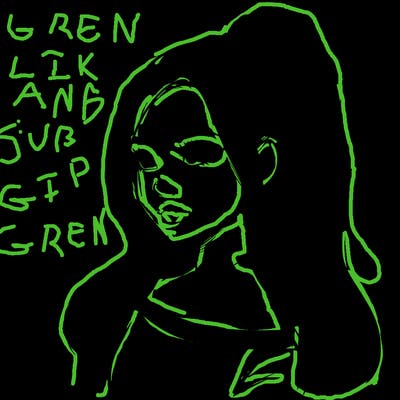 realistic girl with a high ponytail