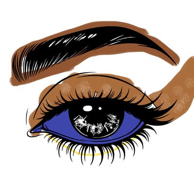 eye closed realistic