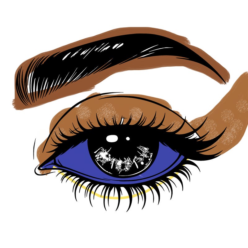 eye closed realistic