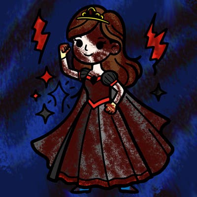 a princess with powers