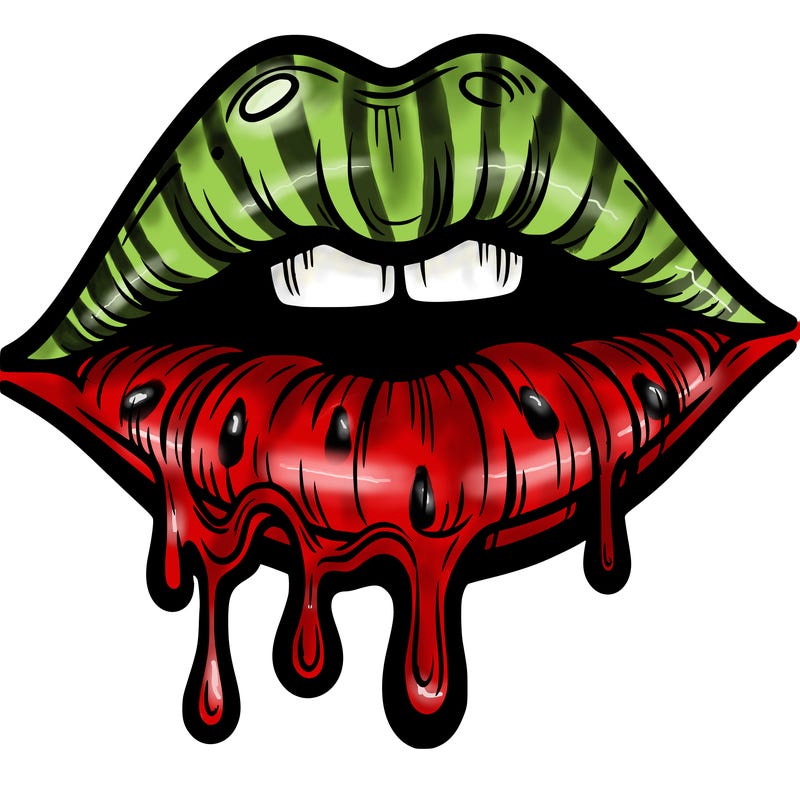 lips that look realistic and drip