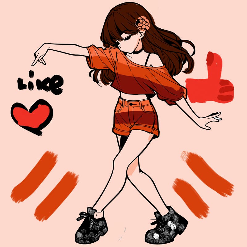 realistic girl danceing