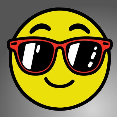 emoji with sunglasses