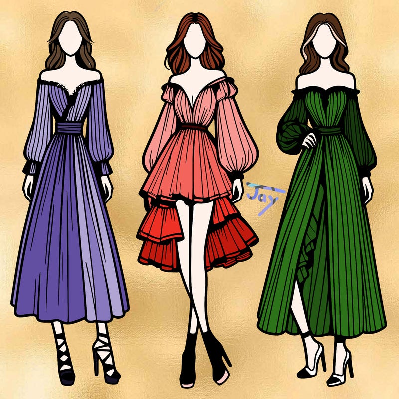 fashion models dresses