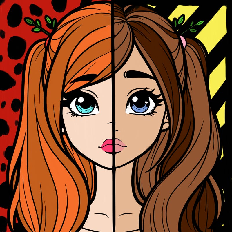 realistic girl split