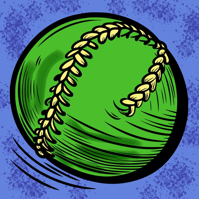 a softball