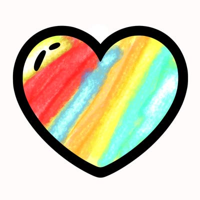 a blank heart
