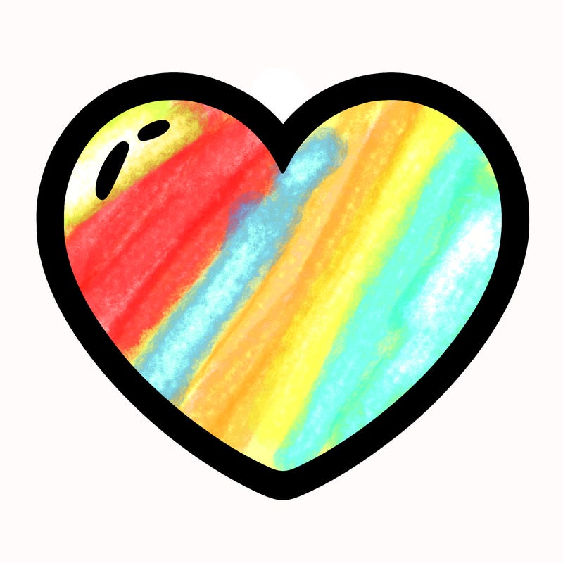 a blank heart