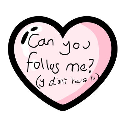 a blank heart