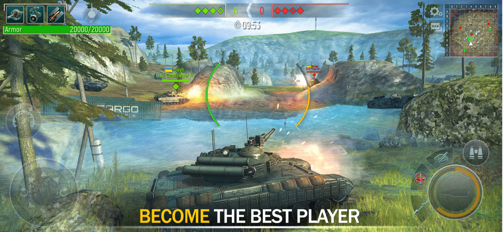 Tank Force：Battle Games Online - Modern tank battle in a realistic 3D environment from Tank Force.