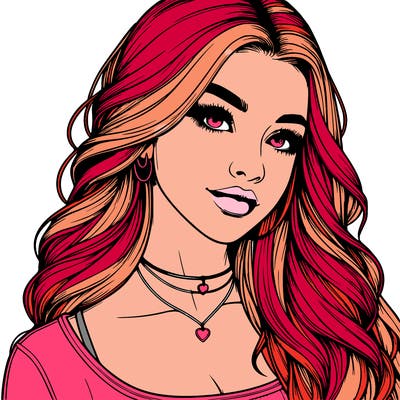detailed realistic girl