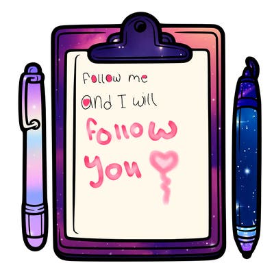 blank clip board with pen