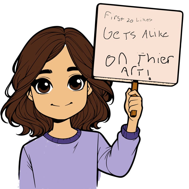 realistic girl holding up a sign